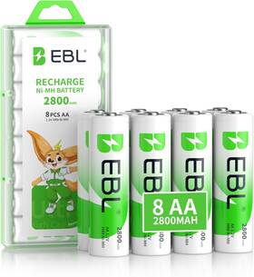 711181670530 Pack Of 8 Aa Batteries 2800mah High Capacity Precharged Ni-mh Rechargeable Ba