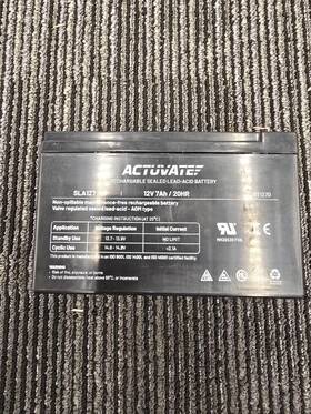 Actuvate Sla127 Qty 2 Rechargeable Sealed Lead Acid Battery 12v 7ah / 20hr