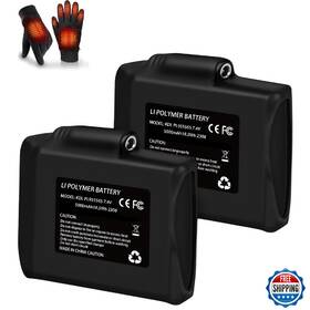 Aerx B0fnr514zj 7.4v 5000mah Li-polymer Rechargeable Battery Pack Replacement 2 Set For Heated G