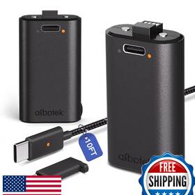 Afbptek B0bdkxqgcj 2-pack Xbox Rechargeable Battery Pack Series X S One Play And Charge Kit 1400ma