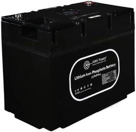 Aims Corp Lfp12v135a Lifepo4 12 Volt 104 Ah Lithium Battery - Bluetooth Wake Up Heater