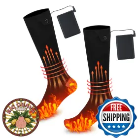 B0fjfk4r6k Aiqikang Electric Heated Socks For Men Women Rechargeable Battery Thermal Winter Warm
