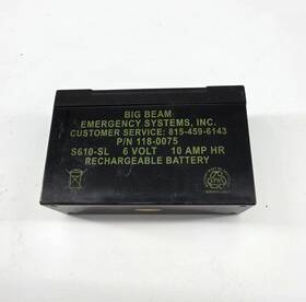 Ajc 2rc6s20 Free Shipping - Big Beam 6v 10ah Emergency Light Replacement Battery