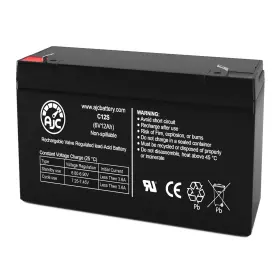 Lw-3fm10 Ajc 683498820307 Battery Compatible Long Way 6v 12ah Sealed Lead Acid