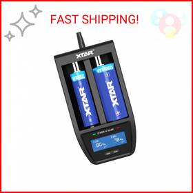 Allmaybe 687551690388 Smart Fast Battery Charger Xtar Over 4 Slim 12v 4.1a With Lcd Display For Rechargea