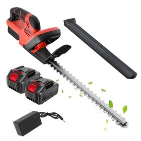 Also Go B0fhh4ptn7 22 Inch Cordless Hedge Trimmer 24v Electric Shrub 2x3.0ah Battery Charger