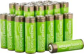 Amazon Basics 445022198183 24-pack Rechargeable Aa Nimh High-capacity Batteries 2400 Mah 1