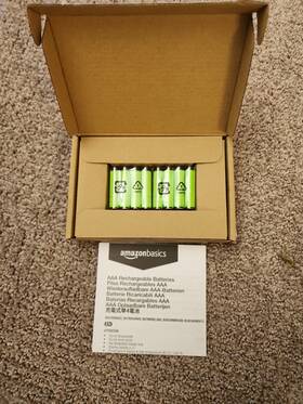 Amazon Basics 840095888684 8-pack Rechargeable Aaa Nimh Performance Batteries 800 Mah Recha
