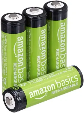 B01fj3z2f0 Amazon Basics 4-pack Rechargeable Aa Nimh Batteries 2000mah Pre-charged