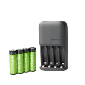 Amazonbasics 616929579963 Amazon Basics 4-bay Battery Charger With Rechargeable Batteries
