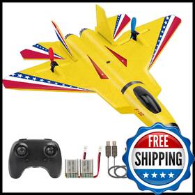 Antsir B0fnm9vbj1 F22 Raptor Rc Airplane Durable Foam Remote Control Jet With Gyro And Led L