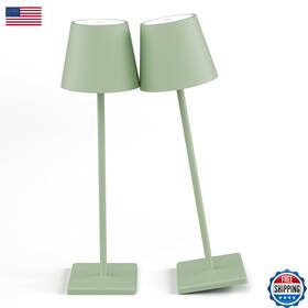 Aoceley B0dw8kslv2 2-pack Led Cordless Table Lamp Rechargeable Battery Desk 3w 5500ma