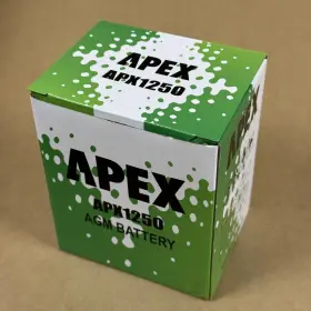 Apx1250f2 Apex 12v 5ah Agm Ups Replacement Battery Apx1250 F2 New Old Stock Free Ship