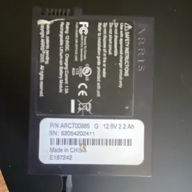 Arct00885 Arris 12.6v 2.2ah Lithium Ion Rechargeable Battery Module Arct00885 Arris 12.6v 2.2ah Lithium Ion Rechargeable Battery Module