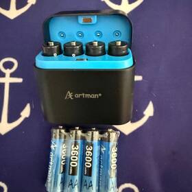 Artman Tf-cd-056ce-aa Rechargeable Aa Batteries Lithiu 8 Pack With 2.5h Fast Charger 1.5v 3600wh High