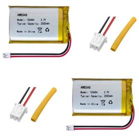 Awedas 103454 2 Pack Battery 2000mah Lipo Lipo