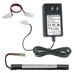 Banshee 840504338755 8.4v 1400mah 10c Ni-mh Stick Battery Pack And Charge Combo- Airsoft/rc Car Banshee 840504338755 8.4v 1400mah 10c Ni-mh Stick Battery Pack And Charge Combo- Airsoft/rc Car
