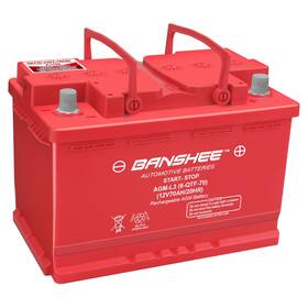 Banshee Agm-l3 Group 48 Automotive Starting Agm 12 Volt Battery Red