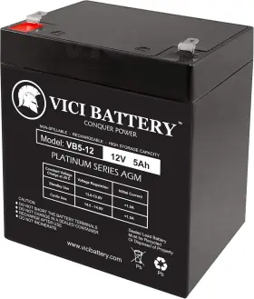 Battery 445001853843 12v 5ah Sla For Ion Block Rocker Speaker Brand Product