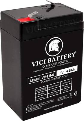 Battery 711181818581 Vb4.5-6 For Enduring Cb-4.5-6 6v 4.5ah Sealed Lead Acid