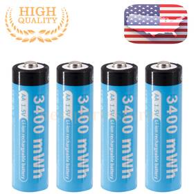 Bestpartsstore 606278338922 4x 1.5v Rechargeable Aa Li-ion Lithium Ion Batteries Battery With Case 2266mah