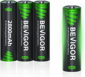 Bevigor 313057822809 Aa Rechargeable Batteries 2800 Mah High Capacity 1500 Cycle 1.2v Nimh