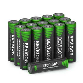 Bevigor B0dmddmryg Aa Rechargeable Batteries 16-pack 2800mah Ni-mh Low Self-discharge