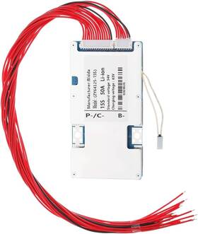 Bisida 445026118101 15s Bms 54v 50a Li-ion Pcb Protection Board With Balance Wire And Ntc Ten Functi