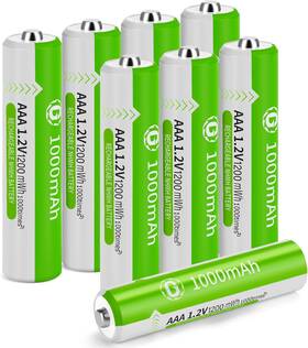 Blue Gift 705353341557 Ni-mh Aaa Rechargeable Batteries 1.2v 800mah Nimh For