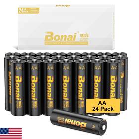Bonai B0dmn77657 Lithium Batteries Aa 24 Pack 3500mah 1.5v Ultra Long-lasting 10-year Sh