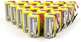 Branded 313113650636 20-pack Sub C 1.2v 2000mah Ni-cd Rechargeable Batteries With Tabs For Power