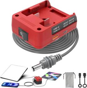 Branded Dk023 Starlink Mini Battery Adapter - Compatible With Milwaukee M18 Batteries 5ft 18a