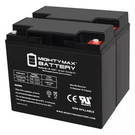 Branded Max3972224 12-volt 18ah Sla Battery Replacement For Jump N Carry Jnc1224 - 2 Pack