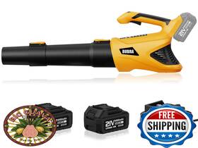 Bubra B0dtpngl3s Cordless Leaf Blower 21v 500cfm With 2 4.0ah Batteries And Fast Charger