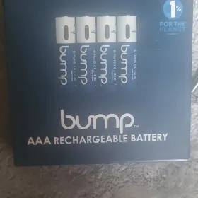Ubc-4p002 Bump Aaa Rechargeable Batteries 4-pack With Usb Type-c Charging Cable 1.5v