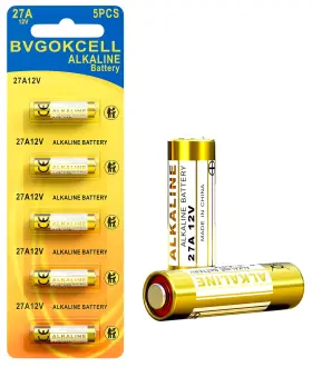27a-5pcs-1 Bvgokcell A27 27a 12v Alkaline Battery 5pack 12 Volt Lr27a Mn27 Long Lasting