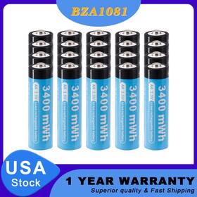 Bza1081 617592531166 20x 1.5v Rechargeable Aa Li-ion Lithium Ion Batteries Battery With Case 2266mah