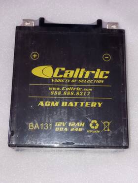 Caltric Agm 888552454973 Battery B131 Compatible With Yamaha Warrior 350 Yf 350x New Sealed