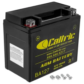 Ba127-fbam Caltric Agm Battery Compatible With Honda Trx 250 Te Recon 2x4 Es 2002 2003 2004