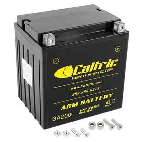 Caltric Ba200-fbam Agm Battery With Harley Davidson Flhtcu Ultra Classic Electra Glide 2002 2007