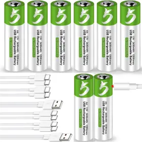 Camelcell 975300890221 Aa Batteries 8 Pack Rechargeable Usb Type C Lithi Camelcell 975300890221 Aa Batteries 8 Pack Rechargeable Usb Type C Lithi