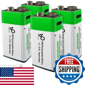 B0cj4p79wn Camelcell 4 Pack 9v Batteries9 V Battery For Smoke Alarms9volt