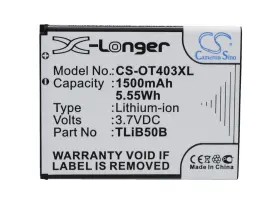 Ot4030d Cameron Sino 894128096801 Battery For Alcatel One Touch S Pop Dual Ot-4030 Ot Ot4030d Cameron Sino 894128096801 Battery For Alcatel One Touch S Pop Dual Ot-4030 Ot