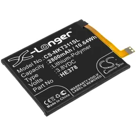 Ta1141 Cameron Sino 894128161417 Battery For Nokia 3.1a Ta1140 He378