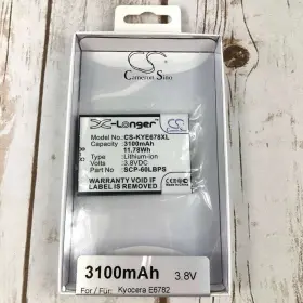 Cs-kye678xl Cameron Sino 3.8v 3100 Mah Battery For Kyocera E6782 Cs-kye678xl Cameron Sino 3.8v 3100 Mah Battery For Kyocera E6782