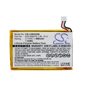 Cs-lok032sl Cameron Sino Battery For Logitech Ultratin Keyboard Cover Y-r0032 533-000070 L/n 1212 Cs-lok032sl Cameron Sino Battery For Logitech Ultratin Keyboard Cover Y-r0032 533-000070 L/n 1212