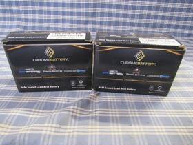 Chrome Battery 616453667785 12v 3.5ah Rechargeable Lot Of 2 Unused Free Shipping