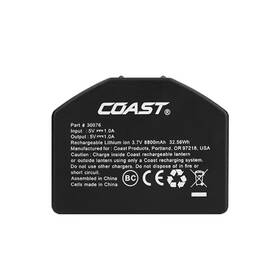 Coast 445021271276 Zx1010 Zithion-x Micro-usb Rechargeable Battery For Eal26 Lantern