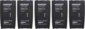 Cs Battery Bt-023406 5-pack 7.4v 2900mah Li-ion For Tool Endurance And Two-way Radios