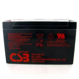 Gp-6120f2 Csb Battery 6v 12ah Sealed Lead Acid With F2 Terminal Gp-6120f2 Csb Battery 6v 12ah Sealed Lead Acid With F2 Terminal